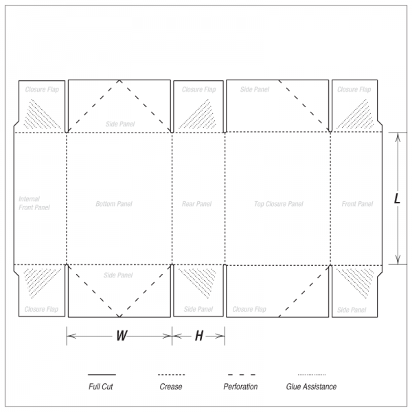 6-corner_dieline_1 | Custom Boxes Toronto | Beneco